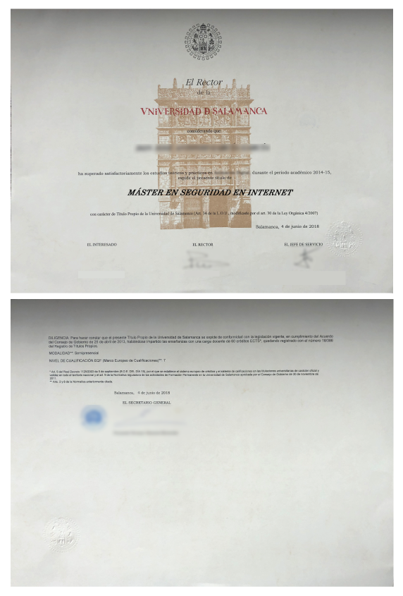 Título Máster en Seguridad en Internet